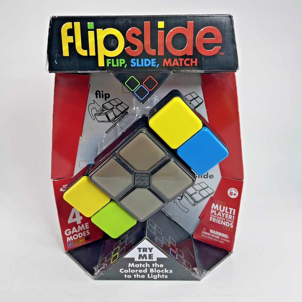 Flipslide Electronic Puzzle Game Handheld Color Matching Toy